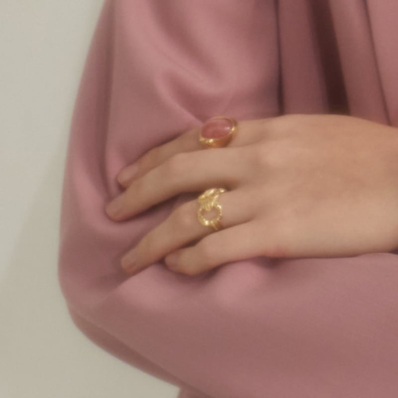 

BOLDIERE Tied flower ring_ R22[Gold] Gold No. 21