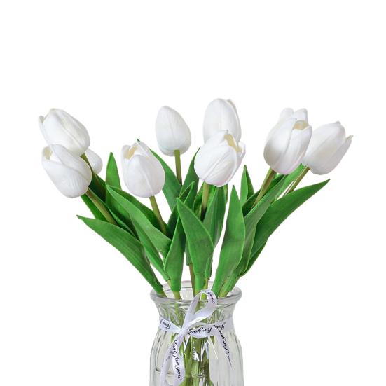 Blume mit Stiel Realistisch Heim Büro Tisch Mittelstück Hochzeit Kunstblumenzweig Künstliches Blumenarrangement