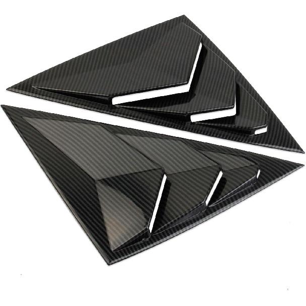 Carbon Fiber Style Side Window Louvers Air Vent Shades Cover Blinds for 2023-2025 Acura Integra