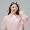 Perfect Match Fashion Bowknots Fake Collar Tie Ladies White Shirt Detachable False Collar Lapel Blouse Top Decor Clothes Accessories