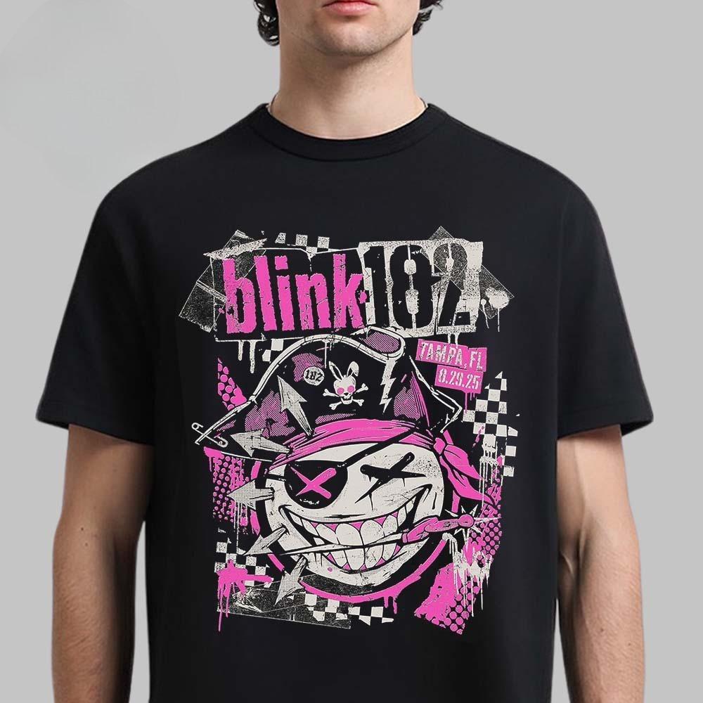 New Blink 182 Gilford New Hampshire Missionary Impossible Tour Venue Tee At Bank New Hampshire Pavilion on September 9 T-Shirt