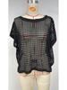 2025 Summer Women's Five-Sleeve Sexy Cutout Knit Beach Cover-Up Sweater
