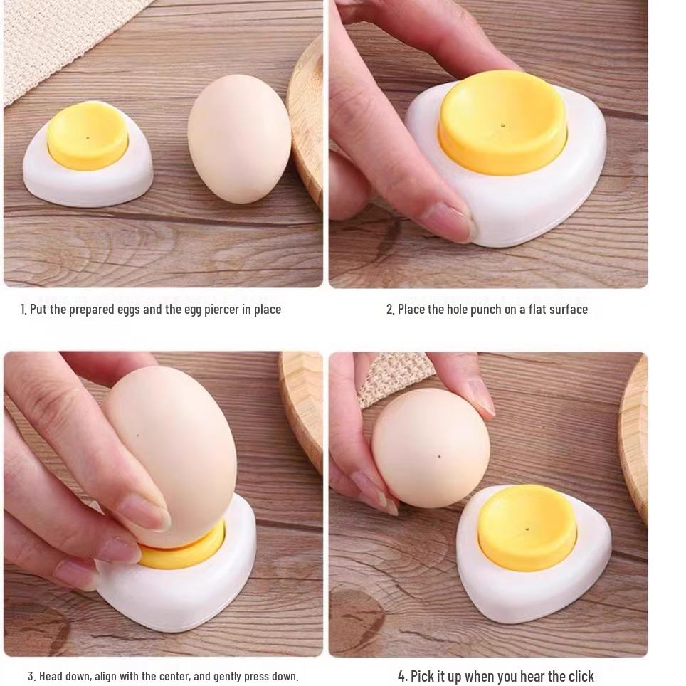 Egg Piercing Tool: Boiled Egg Needle and Hole Puncher