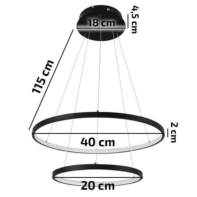 Lampa wisząca żyrandol sufitowy loft pierścień żyrandol do kuchni dekoracyjny
