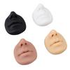 4pcs Silicone Piercing Model with Nose Lip Mouth Silicone Tattoo Practice Lips for Semi Permanent Make Up Jewelry