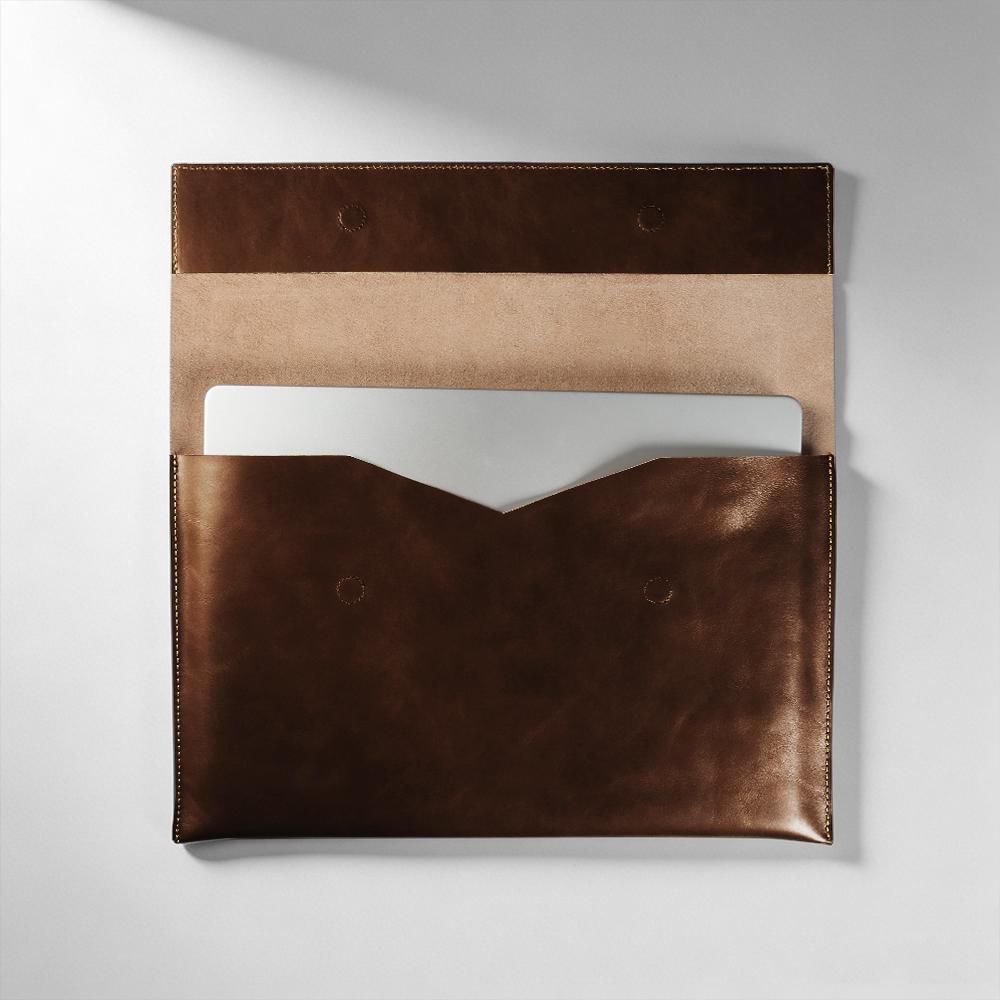 Genuine Leather Laptop Bag For Macbook Pro 16 A3428 A3429 Pro 14 A3426 A3427 Air 15 A3448 M5 A3241 M4 Air 13 A3240 A3449 M5 2026