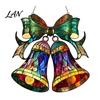 Indoor Outdoor Festive Decor Christmas Suncatcher, Stained Glass Style Window Hanging Ornament, Cute Cat Santa Decorative Sun Catcher Gift Claus