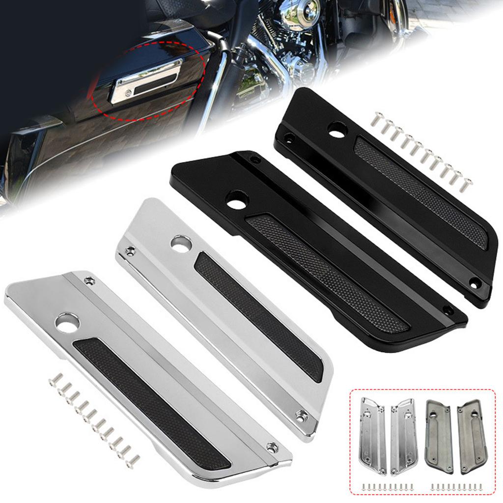 Motorcycle Reflector Decoration Saddlebag Latches Cover Locks For Road Street 2014-up
