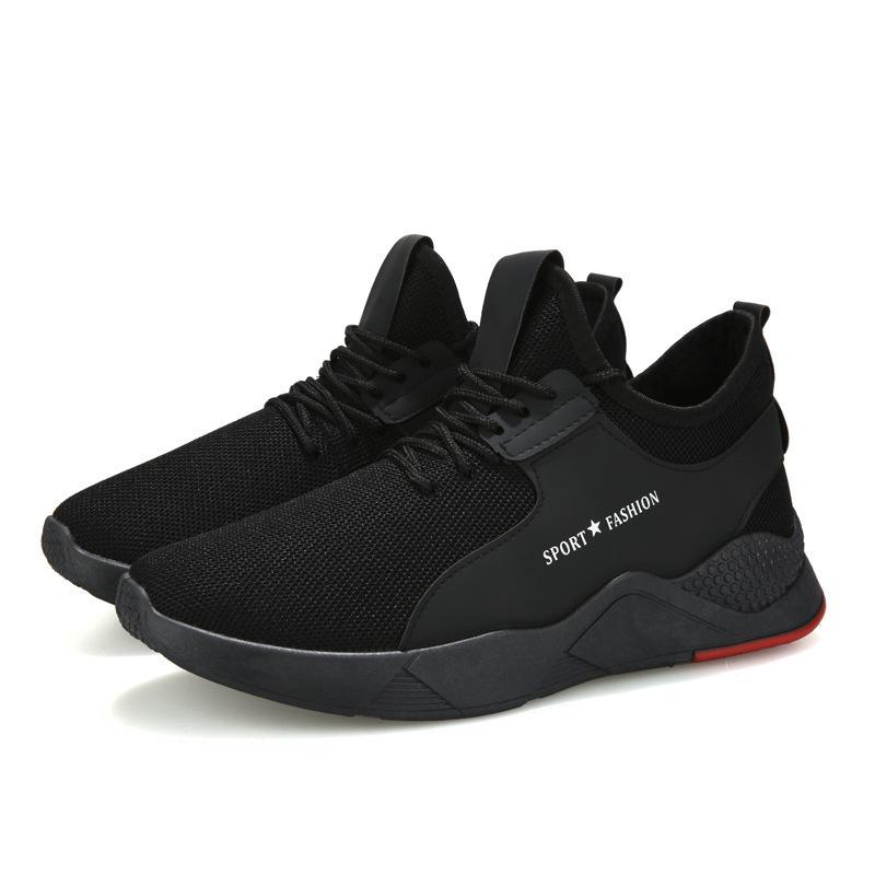 

Men s shoes 2025 new flying woven breathable mesh Korean version fashion casual shoes trendy comfortable large size shoes men 39