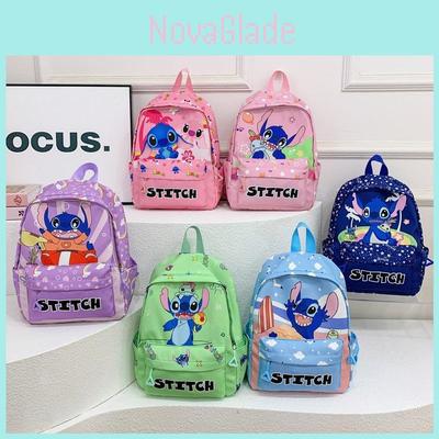 Lilo Stitch Kids School Backpack With Lightweight Nylon And Animal Print For Preschoolers