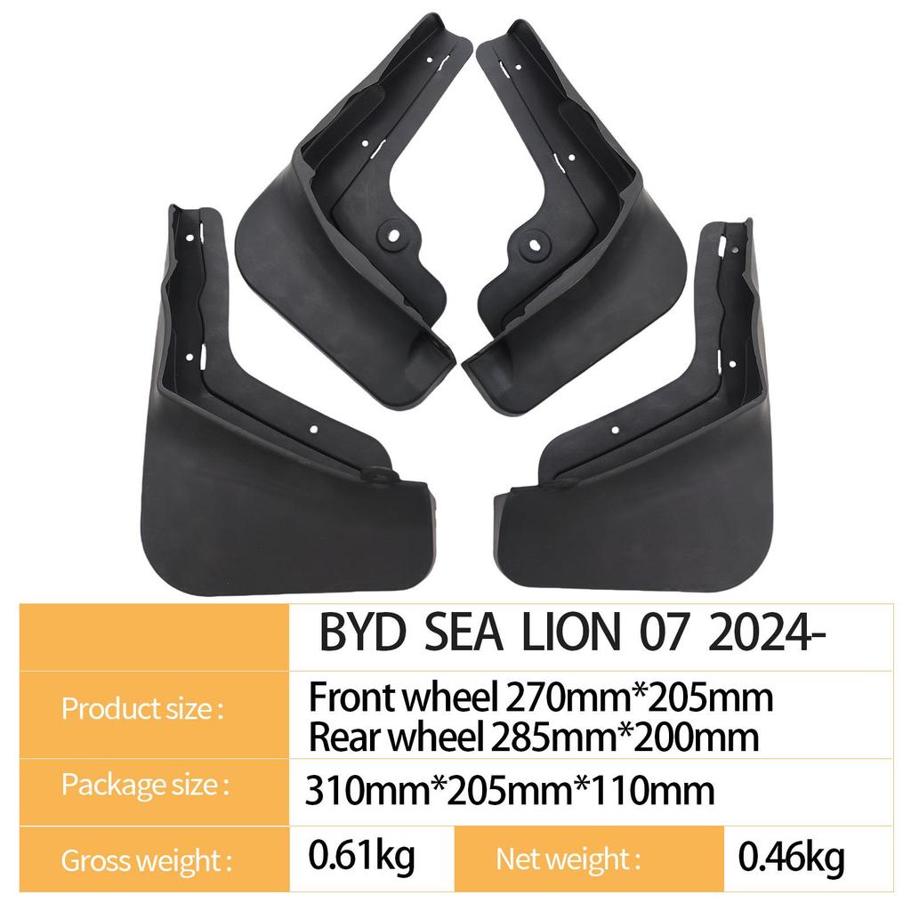 BYD SEA LION 07 2024 Automotive Tire Mudguard