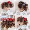 Korean Style Bow Hair Clip Wig for Girls - Cute Princess Headwear Accessory