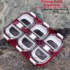 Waterproof Fishing Gear Accessory Box Red Fish Hook Storage Box  Outdoor Fishing