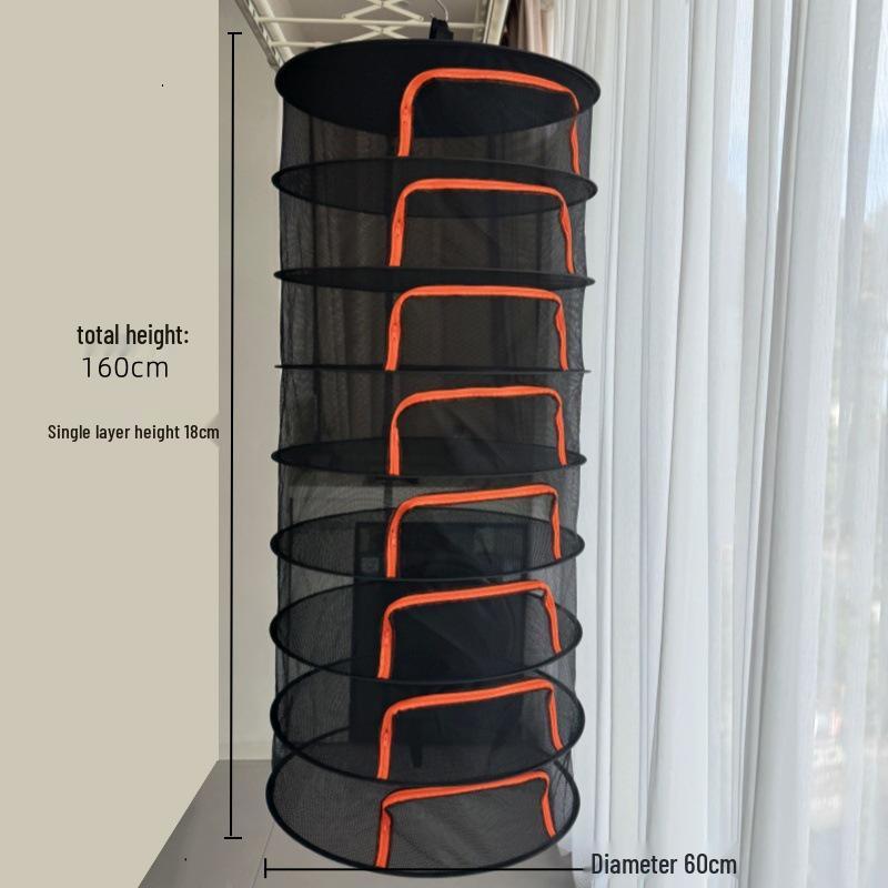 4-Layer Herb & Fish Drying Rack: Eco-Friendly Net for Dried Goods & Gardening Supplies