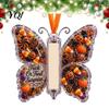 Funny Christmas Money Gift Acrylic Butterfly Cash Ornament, Halloween Holder with Clear Personalized Idea Storage Compartment, Holiday Hanging
