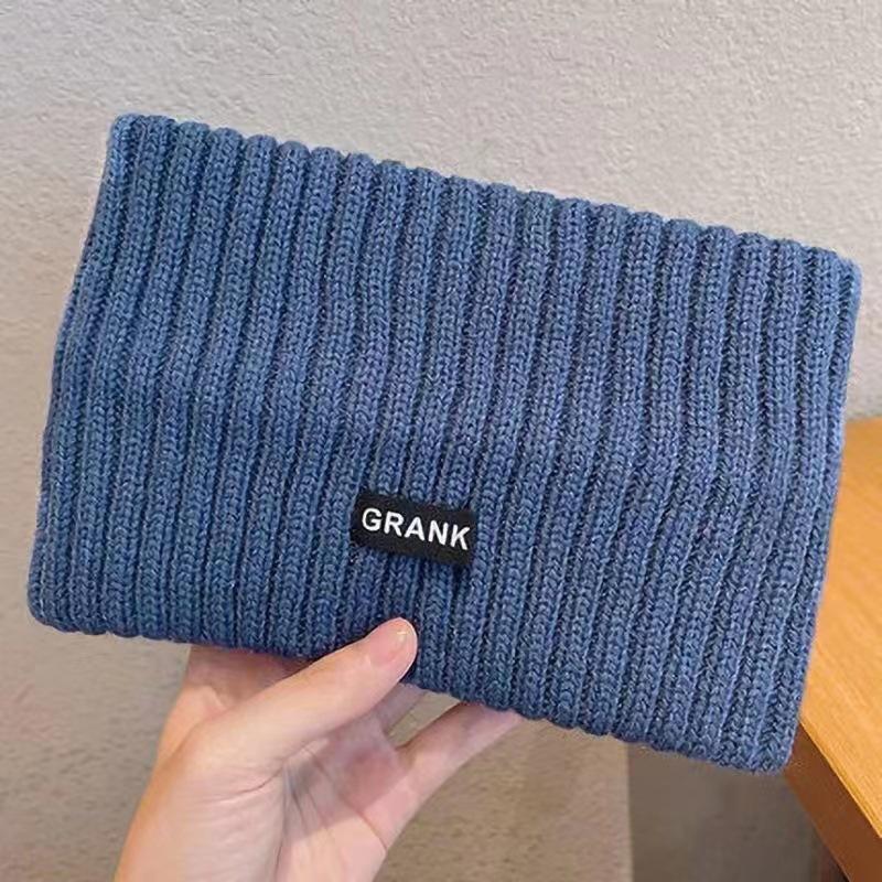 

1 шт. Женская зимняя повязка на голову с широкими полями, однотонная трикотажная теплая повязка на голову, эластичная спортивная повязка на голову сапфир синий