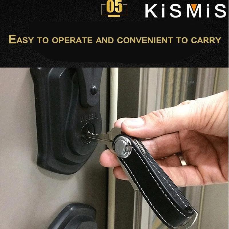 Fashionable Car Key Pouch Wallet Holder Organizer Multifunctional Folding Pocket Keychain Storage Case