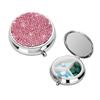 Bling Round Pill Box Mini Medicine Storage Box Portable Medicine Tablet Container  Home