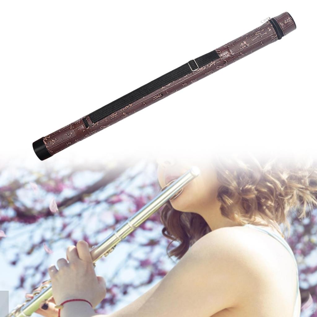 Bamboo Flute Carrying Bag Xiao Storage Case Music Instruments Holder Multipurpose Chinese