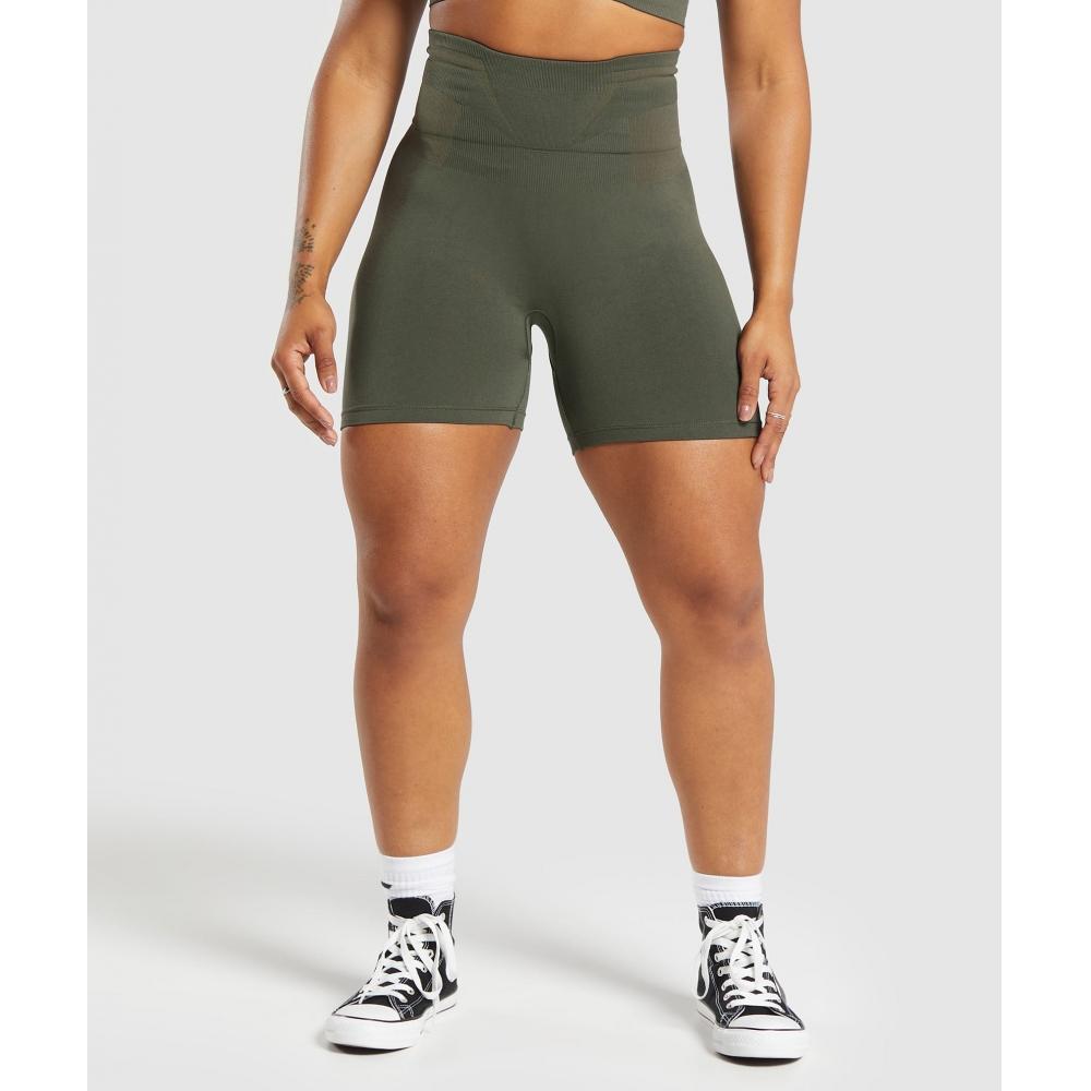 

GYMSHARK Glute Boost Seamless Shorts Strength Green Weighted Green B8A7N ECTM