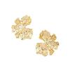 New fashion petal stud earrings creative personality pleated texture earrings design sense high-end versatile earrings