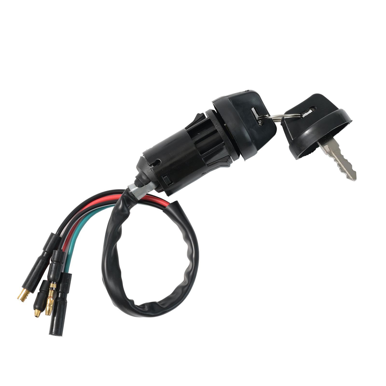 

Car Ignition Key Switch For Honda FourTrax 300 TRX300 2x4 TRX300FW 4x4 1990 1991 1992 1993 1994 1995 1996 1997 1998 1999 2000 чорний