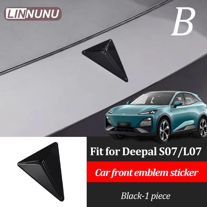 

Linnunu Подходит для Deepal S07 L07 Sl03 Автомобиля Персонализированные Автомобильные Передний Руль Передние и Задние Декоративные Аксессуары Изысканный Руль Abs Front Logo-B
