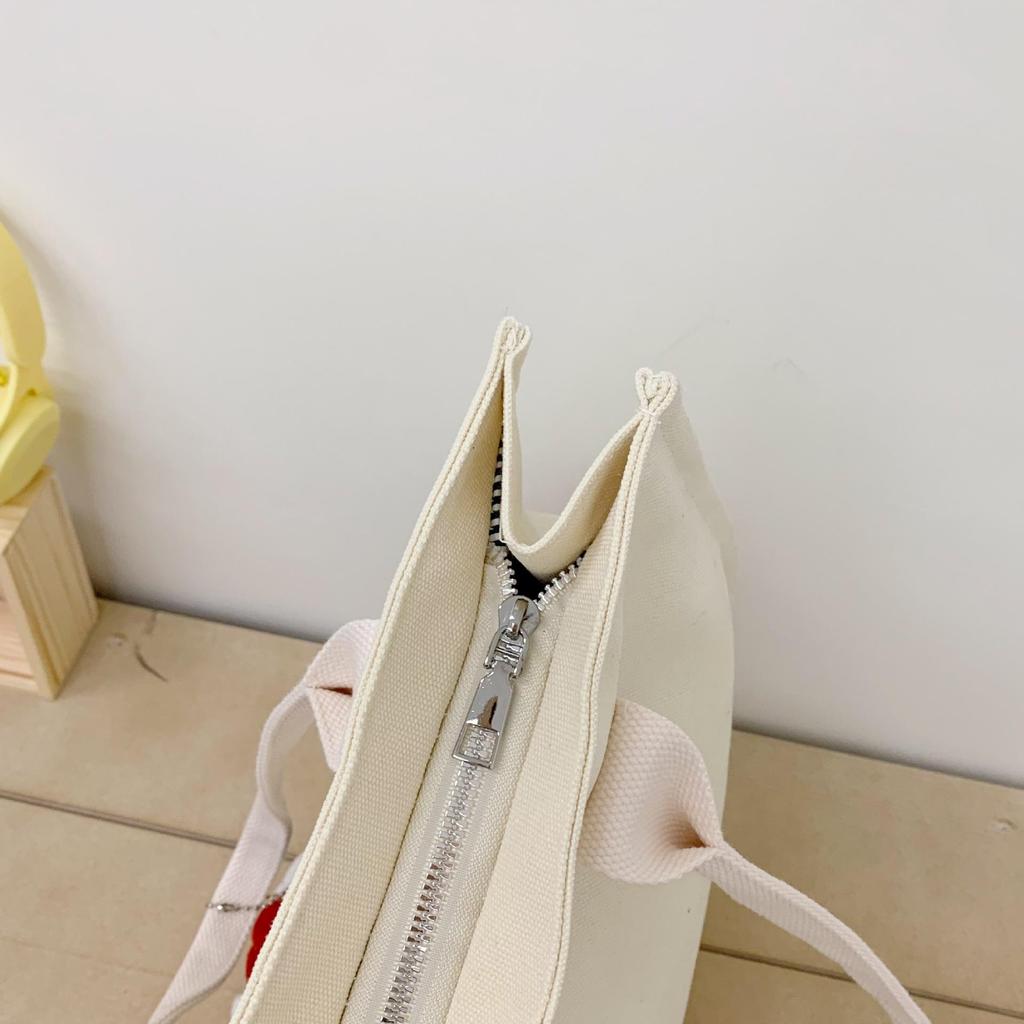Student Tutoring Canvas Tote Bag - 2025 New Women's Large-Capacity Shoulder Bag for Commute & Versatile Use.
