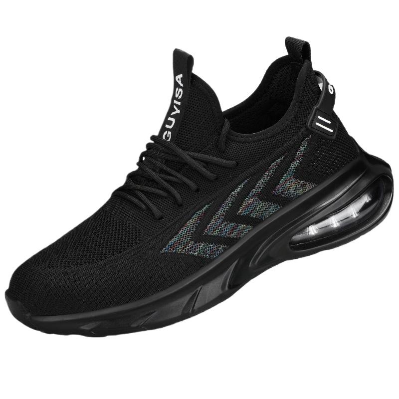 Arbeitsschuhe Herren Bruchsicher und Durchstichfest Fliegengewebt Bequem und Rutschfest Sicherheitsschuhe