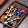 Cat Spoon Coffee Teaspoon, PBIEHSR Stainless Steel Hanging Cup Tea Spoon Two Different Lengths Dessert Scoop for Stirring Drink Mixing Milkshake Jam,