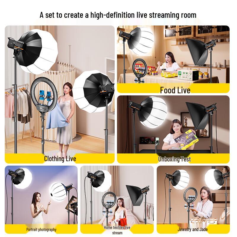 Live Stream Photography LED Softbox Fill Light
