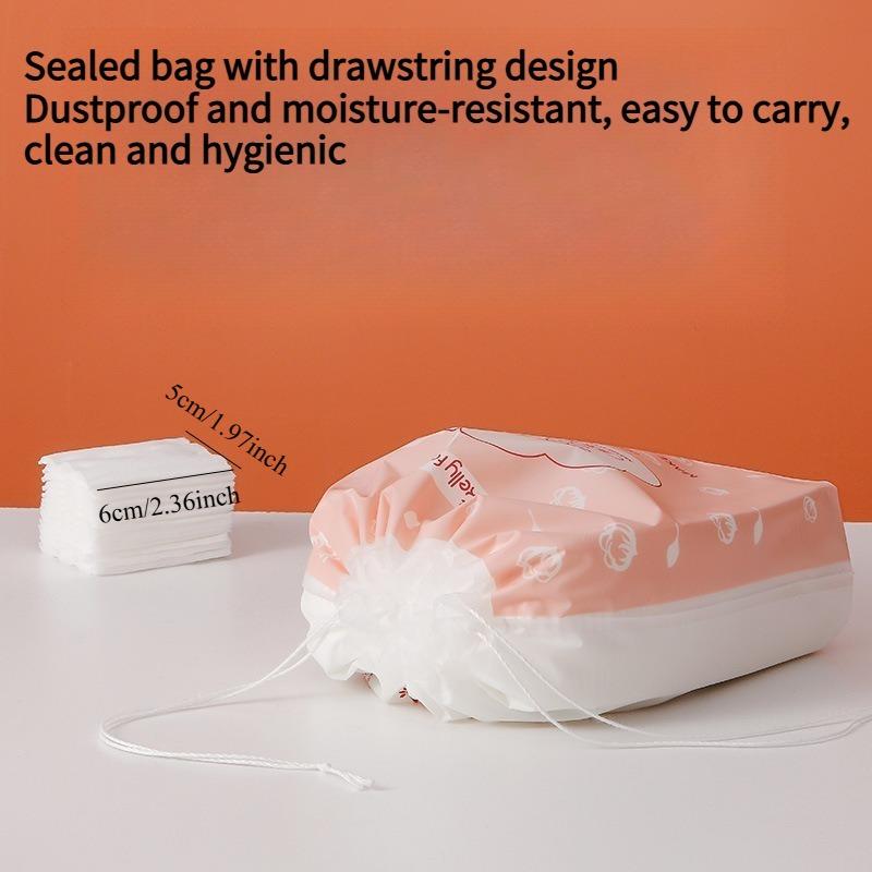 100PCS cotton pad thick edge pressing double-sided double-effect makeup remover cotton beauty cleansing tool 100 pieces bag