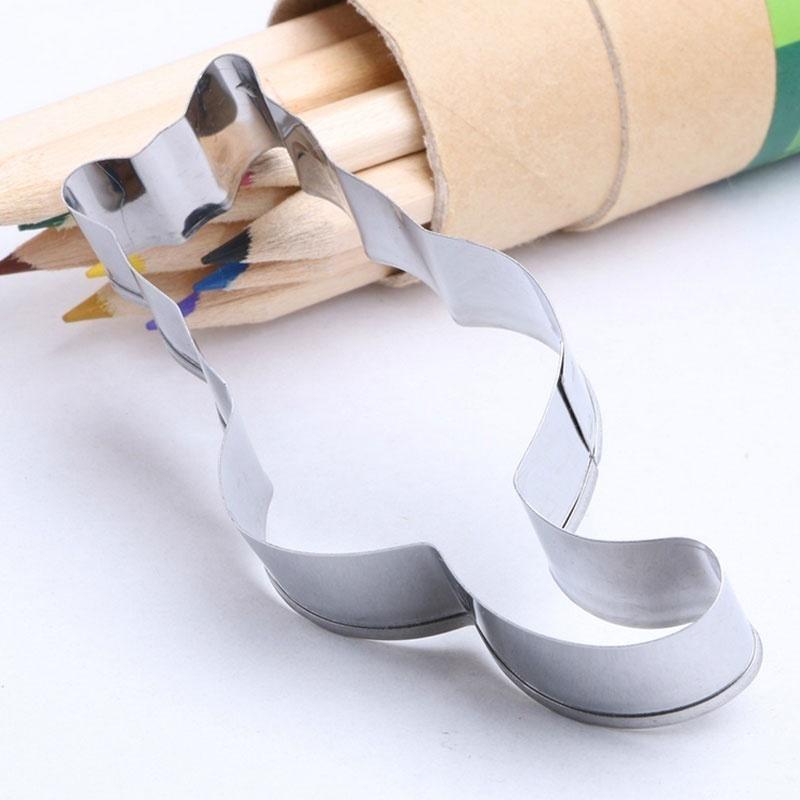 1PC Stainless Steel Cookie Cutter Cat Shadow Cake Biscuts Cutter Fondant DIY Mold