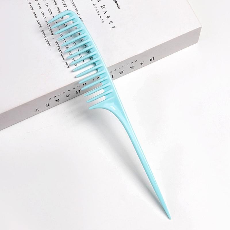 Salon Hair Tool Comb For Parting And Styling With Wide Teeth Pointed End Professional Use Comfortable Handle