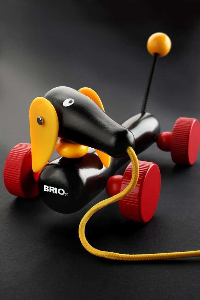 BRIO Wooden Rail Pull Educational Ages Christmas Indoor Brain Training Toy, Toy, Dutchy, 1+, 30332, Birthday, Present, Play, Boys, Girls,