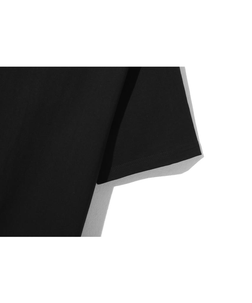 BASEMOMENT Bio Cotton Crop T-Shirt Black