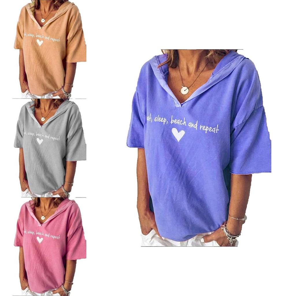 Fashionable Women's V-neck Short Sleeve Blouse With Beautiful Print Design For Summer