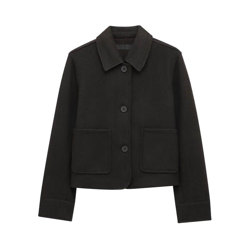 

Kaslead Новое поступление Женская одежда Мода Воздуховыпускное отверстие Карманная отделка Мягкий лацкан Длинные рукава Верхняя одежда 5070469 Curry M