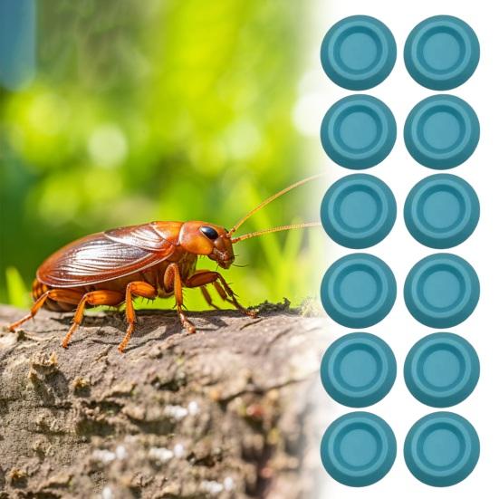 12Pcs Dubia Roaches Feeder Bowls Round Tiny Feeding Dish Colorful Food Dishes with Slope Access for Isopods Springtails Dwarf Invertebrates