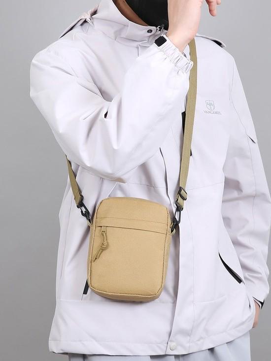 Men's Trendy Wear-Resistant Outdoor Sports Crossbody Phone Bag - Lightweight & Casual