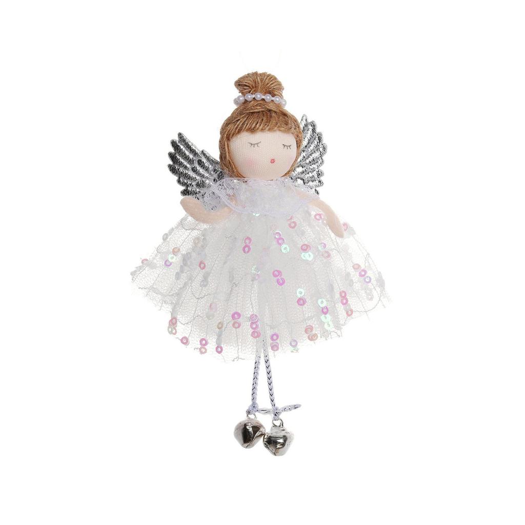 Christmas Angel Ornamentation Doll Pendants Fabric Decors For Tree Fireplace Window Safe Design MultiOccasion Use