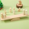 1Set Balance Scale Montessori Toy Set DIY Maple Doll Baby Balance Training Constructor for Children Gifts Maple Doll Toys