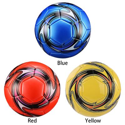 Taille 5 Ballon de Football Cousu à la Machine Imperméable Sans Couture Ballon de Football PVC Gonflable Ballon de Sport pour Match Sportif Jeu