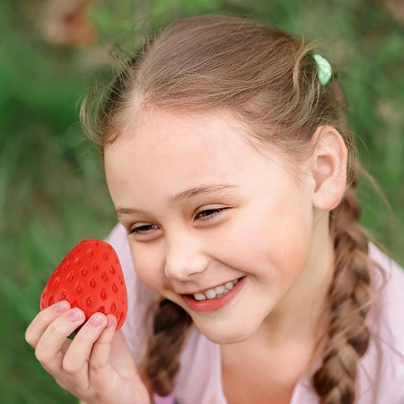 Handmade Strawberry Super Soft Squishy Toys Slow Rebound Anxiety Release Stress Relief Fidget Toy For Birthday Gift Party Favors