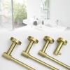 Brushed Gold Stainless Steel Knurling Towel Bar Holder Toilet Roll Holder Bathrobe Hook Hanger Towel Holder Bathroom Accessories