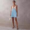 2026 New Women's Summer V-neck Color-Block Loose Sleeveless Tank Top Mini Dress