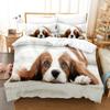Cute Dog Bedding Set Single Twin Full Queen King Size Pet Dog Bed Set Teenager Bedroom Duvetcover Sets 3D Print