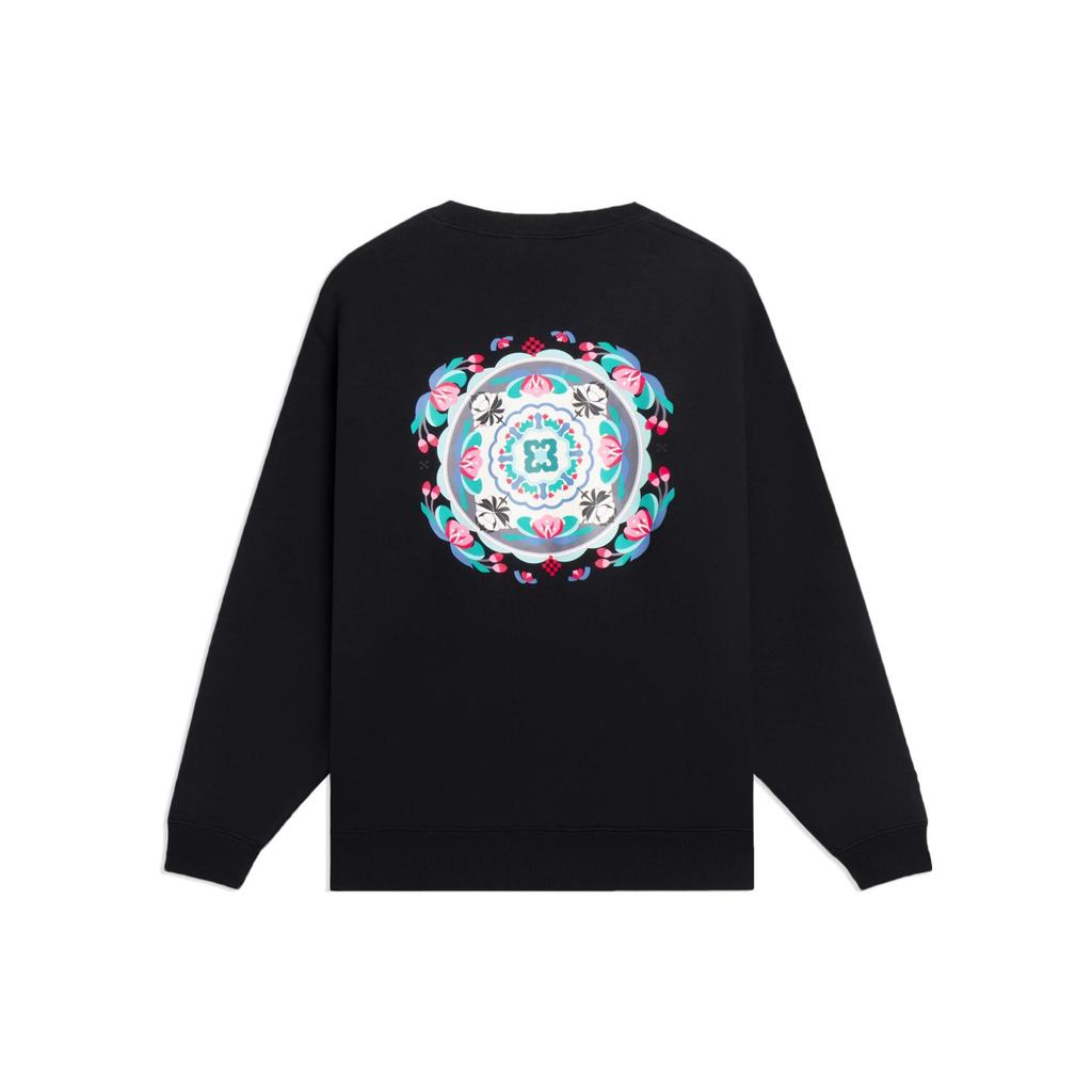 Li Ning Sports Life Collection Sweatshirt Unisex Black AWDSF47-1