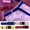 Adults Adjustable Unisex Canvas Belts Vintage Nylon Buckle Elastic Solid Color Long Waistband