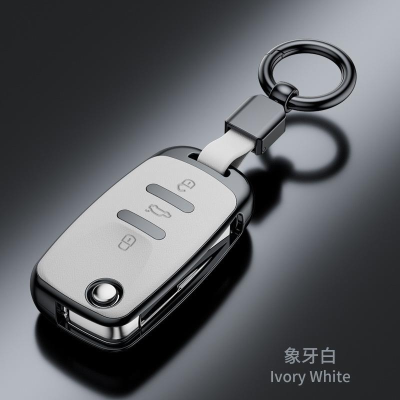 Plastic Car Key Case Remote Cover Shell Holder Keyring Fob For VW Volkswagen T-ROC Golf 7 Polo Tiguan T-Cross Jetta EOS Beetle